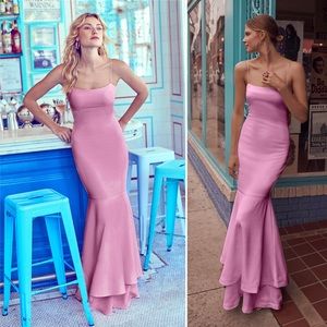 Likely Aurora Barbie Tiered Strap Maxi Gown Dress Radiant Orchid Pink Size 4